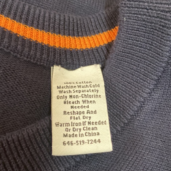 Jack Spade New York mens preppy vneck sweater blue cotton sz XXL - Picture 5 of 7